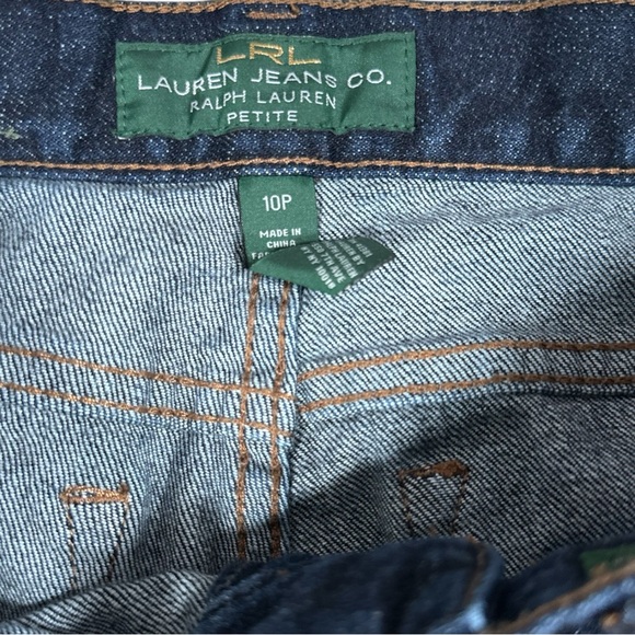 LRL Lauren Jeans Co Ralph Lauren Jeans Dark Blue Size 10 - Picture 3 of 5